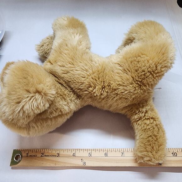 SKM Lab Golden Retriever Puppy Dog Plush 10" Brown Floppy Stuffed Animal Toy - Picture 10 of 10